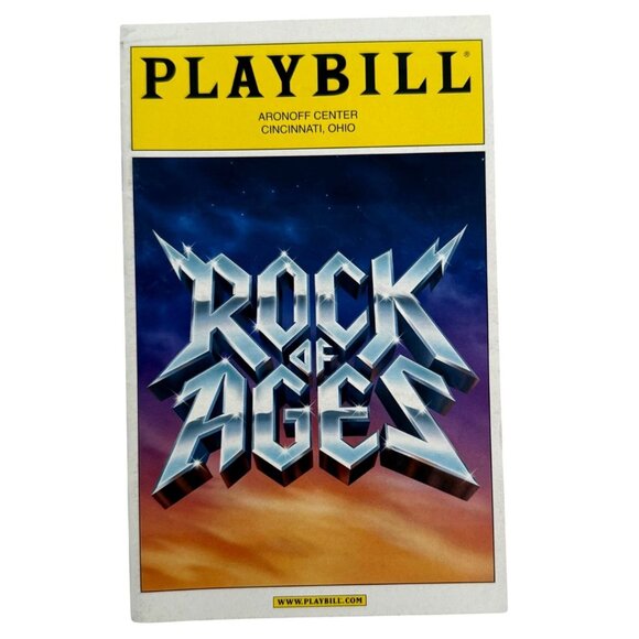 Playbill Other - Rock of Ages Playbill Aronoff Center Cincinnati OH 2010 Broadway Across America